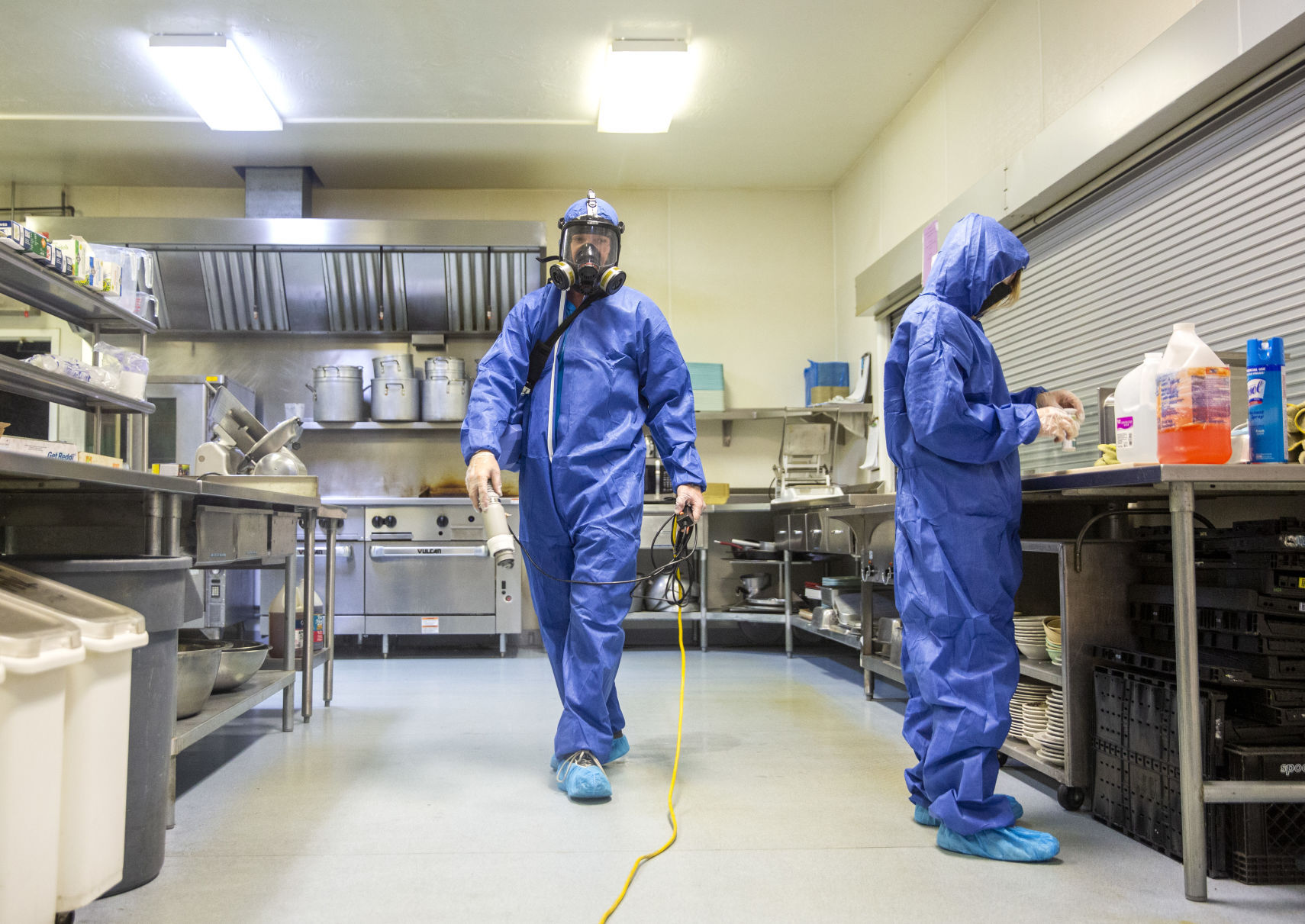 Disinfecting with fog